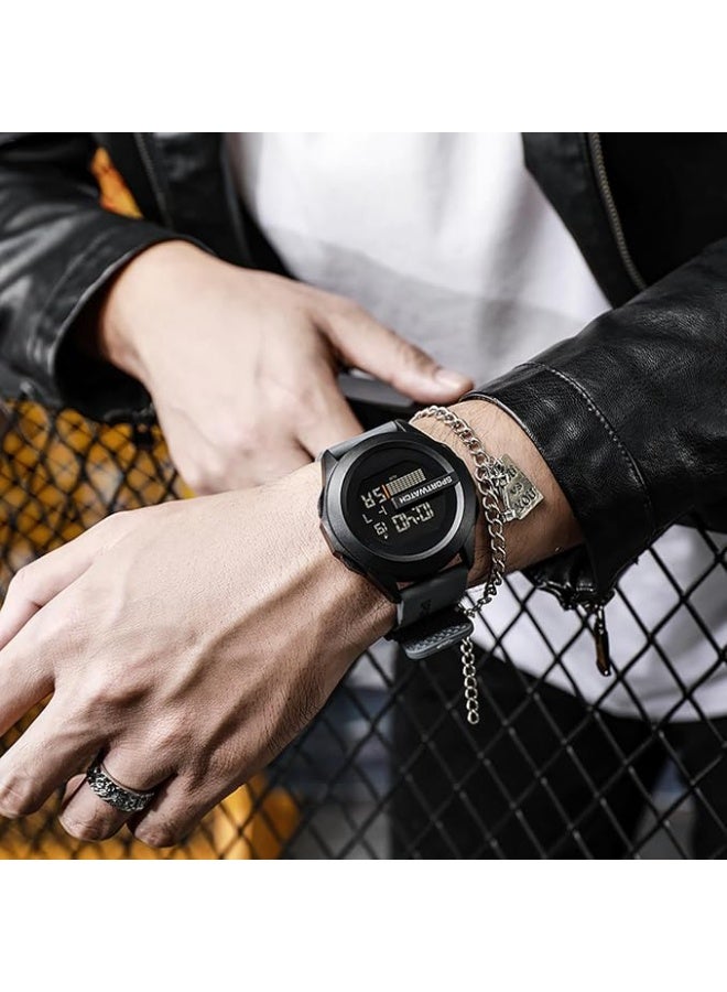Hope Digital Silicone Sports Watch for Men Women and Teens, Multifunctional Round Outdoor Wristwatch with Alarm and Calendar, Casual Digital Watch for Students, Daily Sports and Outdoor Use - Image 2