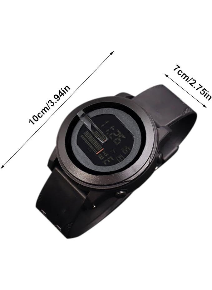 Hope Digital Silicone Sports Watch for Men Women and Teens, Multifunctional Round Outdoor Wristwatch with Alarm and Calendar, Casual Digital Watch for Students, Daily Sports and Outdoor Use - Image 4