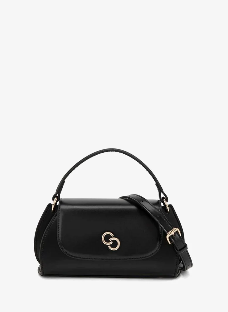 سيليست Textured Satchel Bag With Detachable Strap