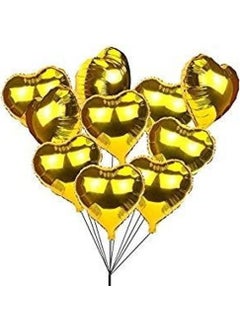 10 Pieces 18 Valentine's Day, Special Day Party Gold Heart Foil Balloon - pzsku/Z5B6DC6B6479FC640C7E8Z/45/_/1737058612/4f9dd1ff-70f8-4890-9997-1f222e644188