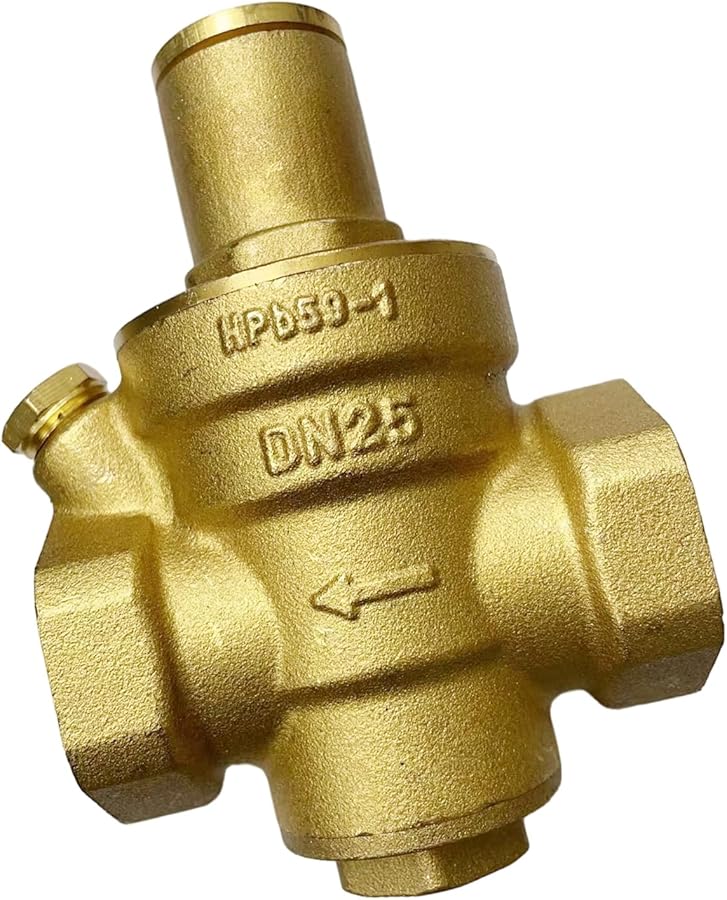 صمام تقليل ضغط الماء النحاسي قابل للتعديل منظم تخفيف DN25 - Image 4