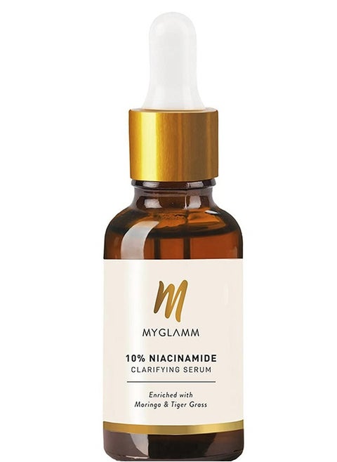 10% Niacinamide Clarifying Serum 30 ml   Face Serum for Acne Marks  Blemishes With Moringa and Tiger Grass
