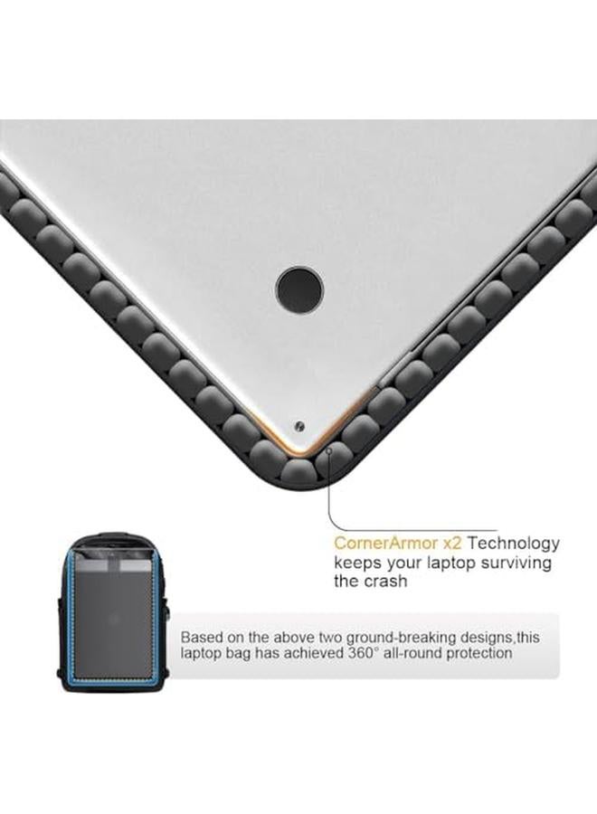 erorex Laptop Backpack For Men Women Travel Work Security Anti Theft Water Resistant Durable Computer Bookbags With Usb Charging Port Gifts For College School Students Fit 14.3 15.6 Inch Accessories  - Image 2