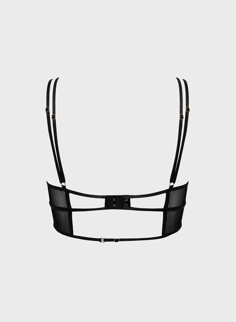 BLUEBELLA Cut Out Mesh Detail Bra
