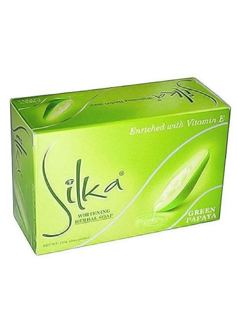 سيلكا تبييض الصابون العشبية - البابايا الخضراء 135g - Image 2
