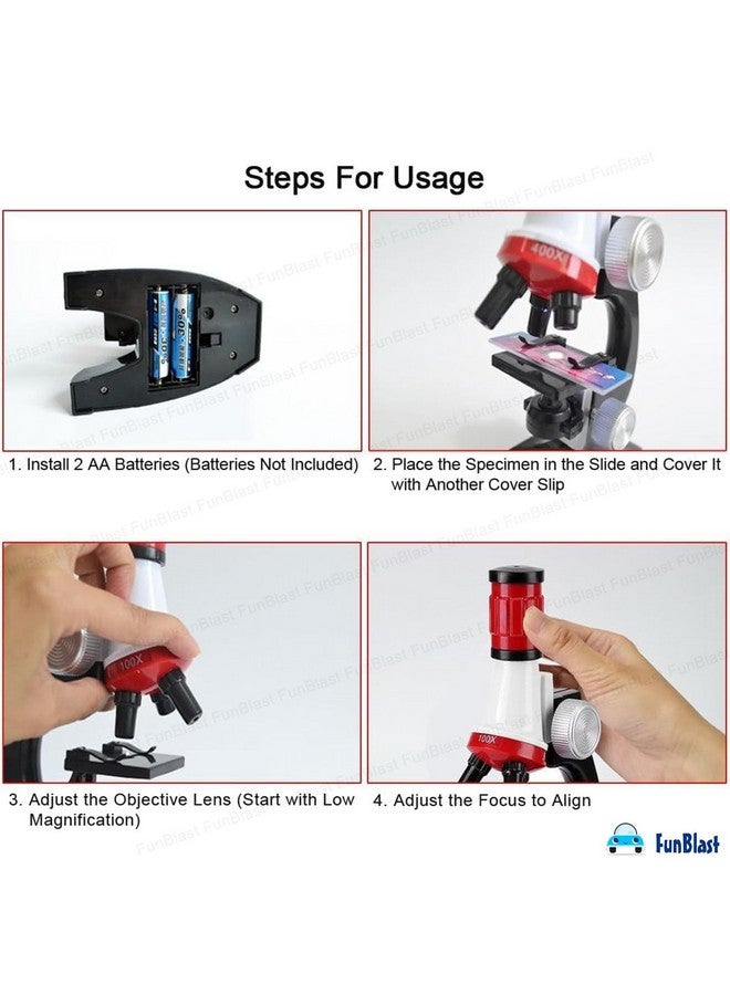 FunBlast Science Microscope Educational Toy Real Working Microscope for Kids (Pack of 2) - Image 5