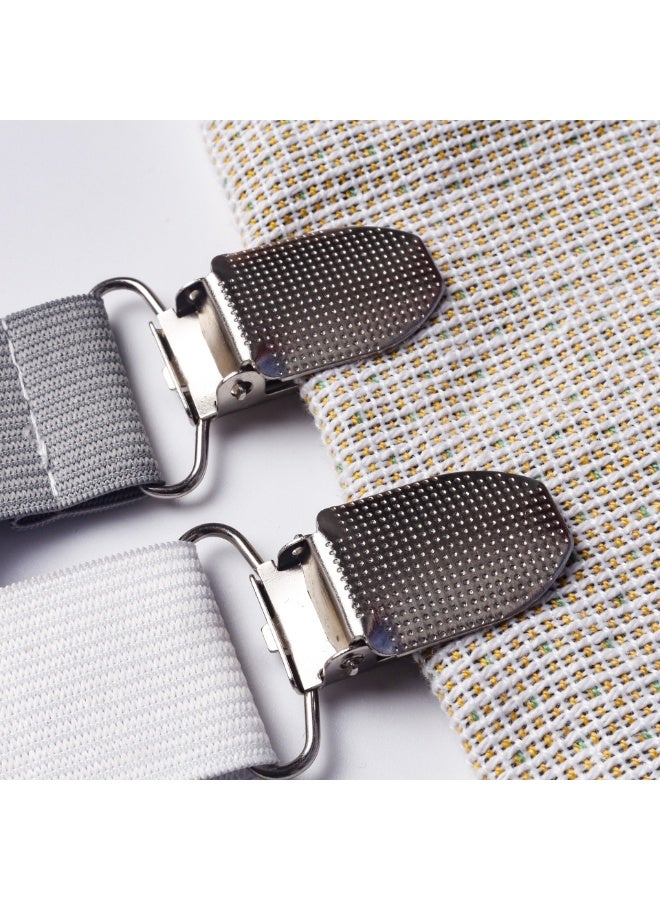 1 piece of sheet fixing clip with adjustable elastic, clip fixing mattress clip fastener, cover clip fixing non-slip strap - Image 4