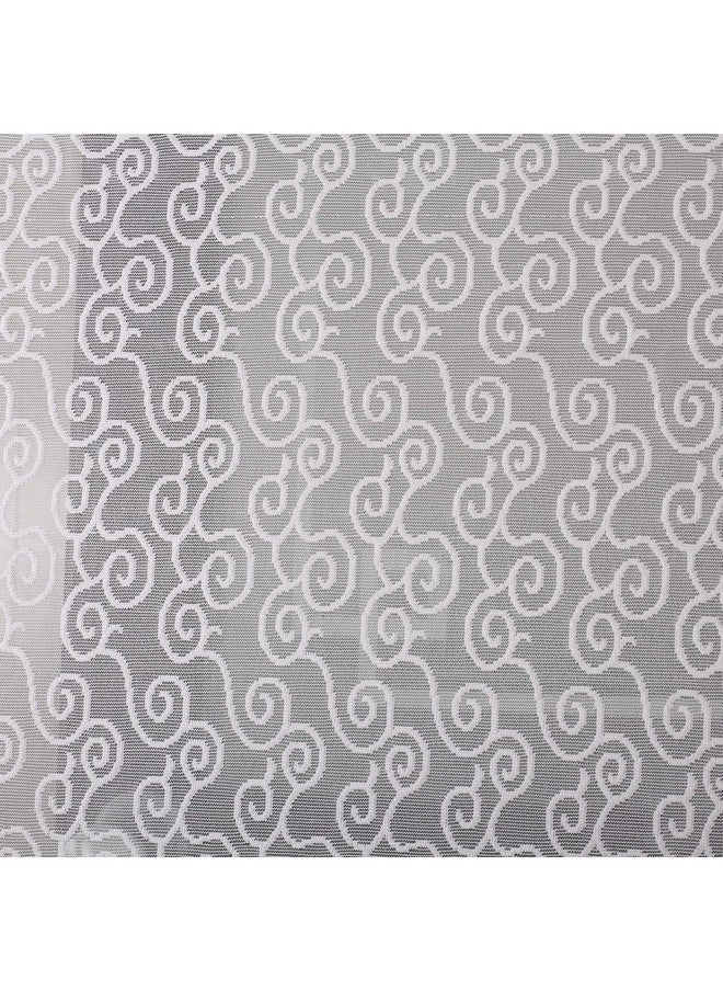 Kuber Industries - Kuber Industries Zig Zag Design Cotton Rectangular 6 Seater Dining Table Cover (CTKTC01257, White, Standard) Pack of 1 - Image 1