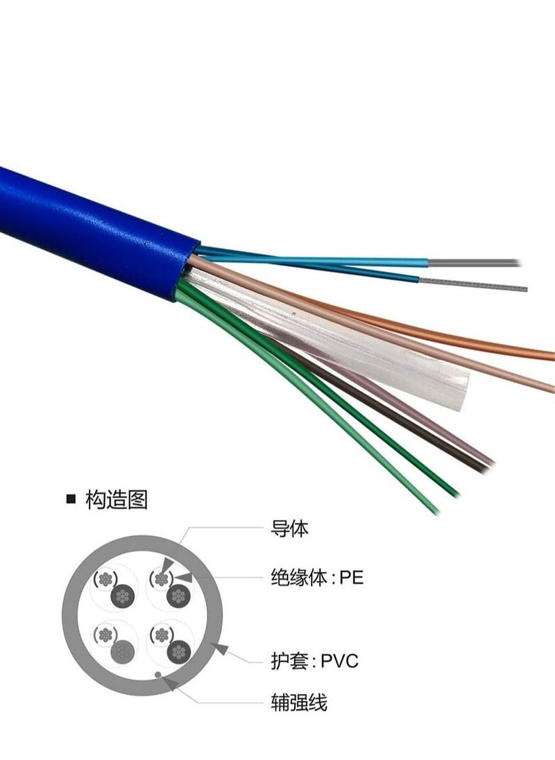 Generic - كيبل انترنت سلكي عالي الجودة بطول 10 متر من Cat6 متوافق مع كافة أجهزة الشبكات ووصلات الكابلات - Image 1