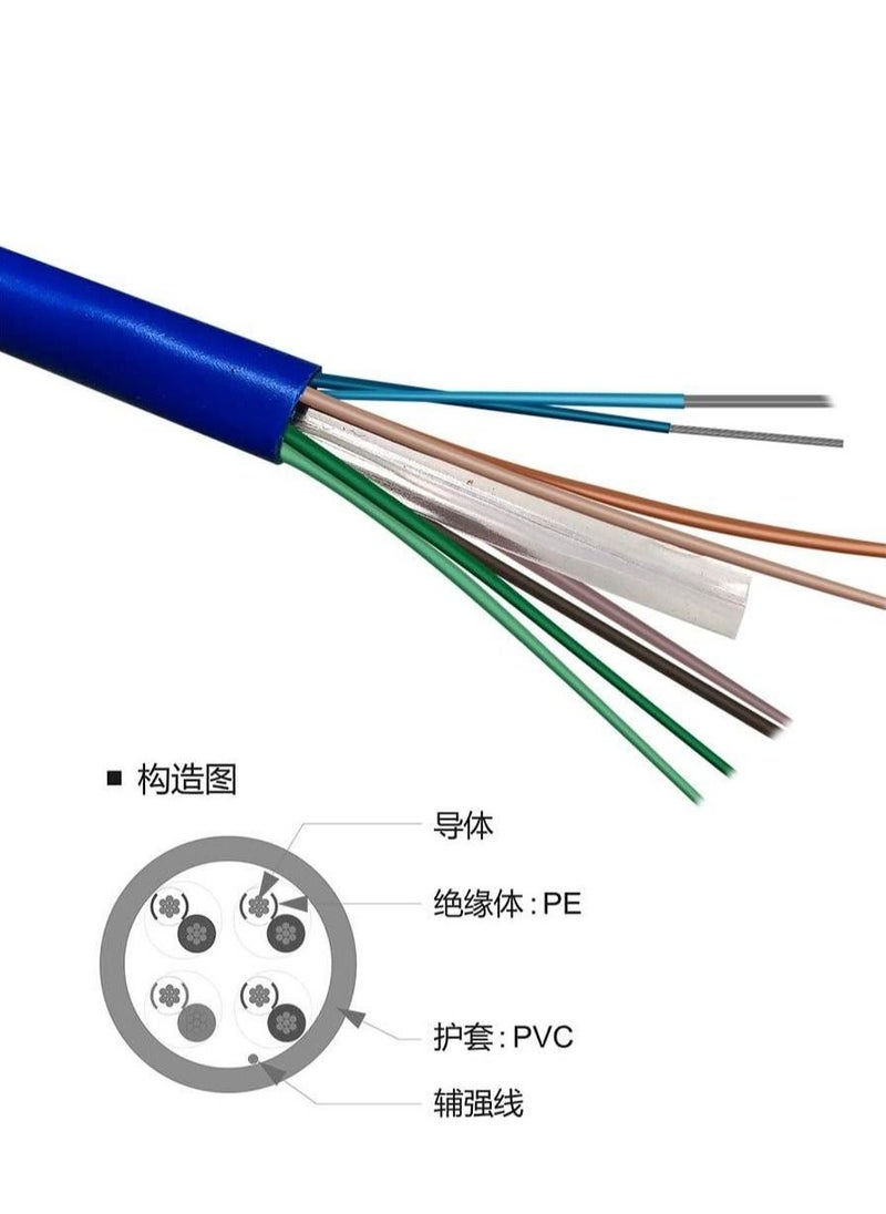 Generic - كيبل انترنت سلكي عالي الجودة بطول 10 متر من Cat6 متوافق مع كافة أجهزة الشبكات ووصلات الكابلات - Image 1