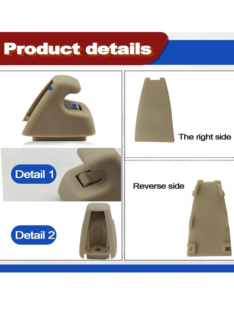 Bukela 2 Pack Sun Visor Clips, Bracket Sunvisor Retainer Clips Auto Replacement Sunvisor Clip For Chevy Silverado 1500, Tahoe, GMC Sierra 1500, Yukon 2007-2013 (Beige) - Image 2