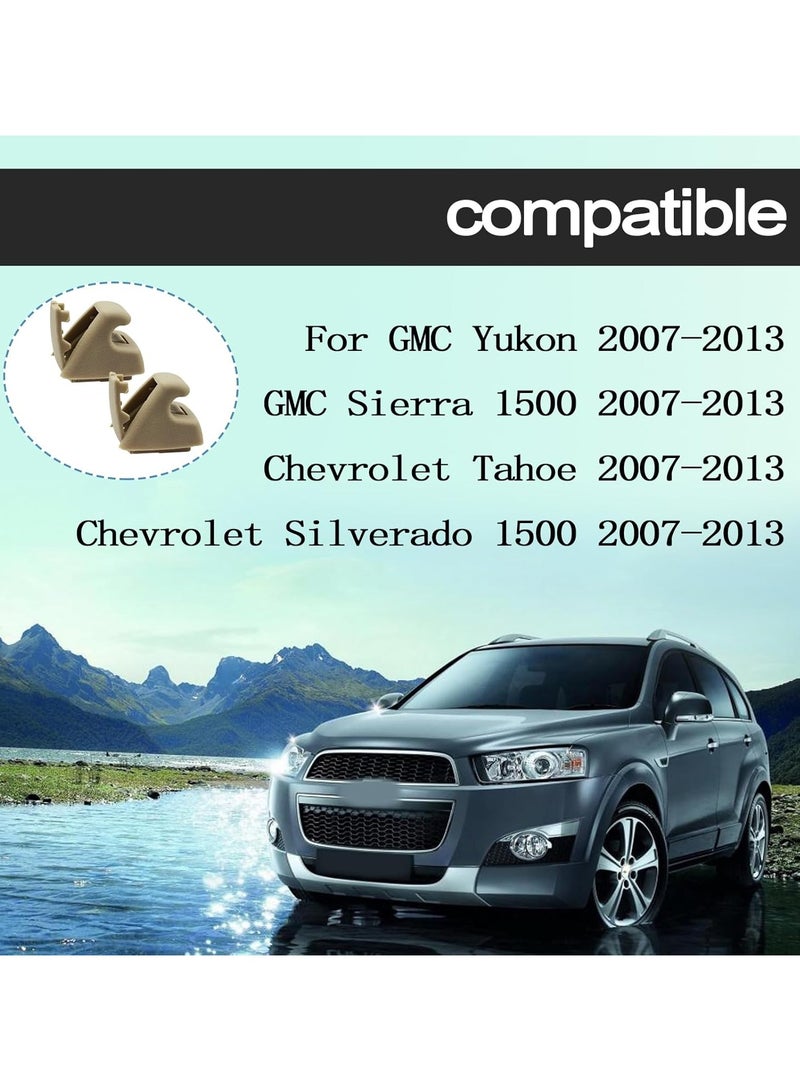 Bukela 2 Pack Sun Visor Clips, Bracket Sunvisor Retainer Clips Auto Replacement Sunvisor Clip For Chevy Silverado 1500, Tahoe, GMC Sierra 1500, Yukon 2007-2013 (Beige) - Image 3
