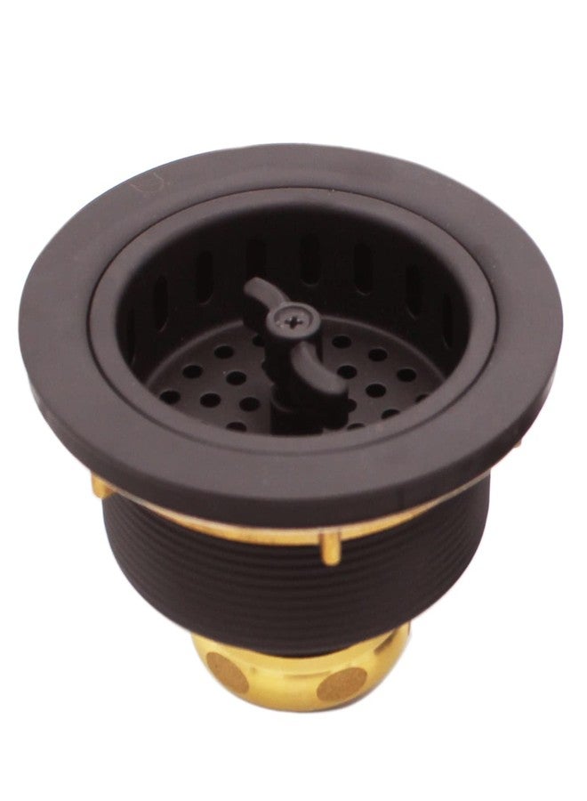 Westbrass D2155-12 Wing Nut Style Large Kitchen Basket Strainer with Waste Disposal Flange and Stopper, Oil Rubbed Bronze - Image 3