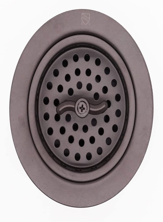 Westbrass D2155-12 Wing Nut Style Large Kitchen Basket Strainer with Waste Disposal Flange and Stopper, Oil Rubbed Bronze - Image 4