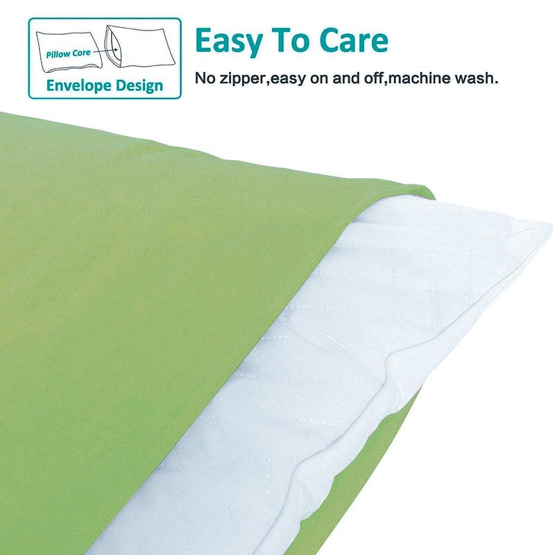 NTBAY Queen Pillowcase Set - 4 Pack Brushed Microfiber 20x30 Pillowcases - Soft  Wrinkle-Free  Fade-Resistant  Stain-Resistant  Sage Green Pillowcases with Envelope Closure - 20x30 Inches  Sage Green - Image 3