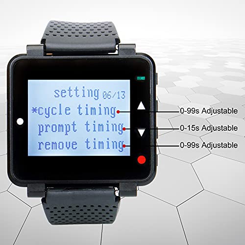 Retekess T128 Restaurant Pager System,Smart Call Button,Max 500,Wrist Pager,5 4-Key Help Alert Waterproof Call Buttons for Waiter,Customer,Caregiver - Image 3