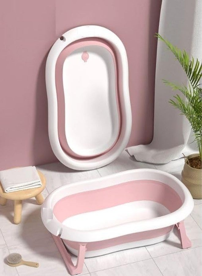 Deoxys Foldable Baby Bath Tub for Kids, Baby Bath Seat Mini Swimming Pool, Kids Bathtub for Baby with Non-Slip Base, Kids Baby Bath tub for 0 to 3 Years Old Kids - Image 1