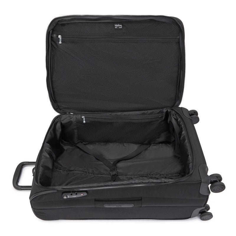 kipling Medium Expandable Wheeled Luggage Unisex Black Noir New Youri Spin M I7706-P39 - Image 3