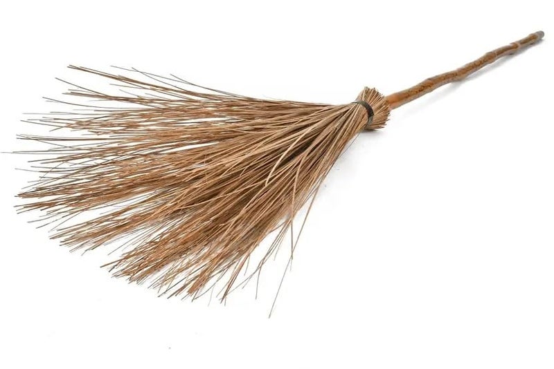 HAPPYMATES Long Stick Broom for Home/Office Wet Floo,for Garden, Outdoor Cleaning Natural and Pure Bamboo Seek Coconut Jhadu/Brooms - Image 4