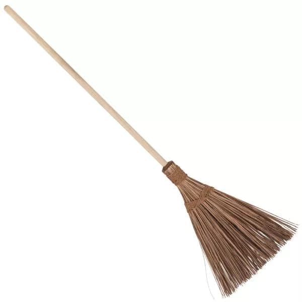 HAPPYMATES Long Stick Broom for Home/Office Wet Floo,for Garden, Outdoor Cleaning Natural and Pure Bamboo Seek Coconut Jhadu/Brooms - Image 5