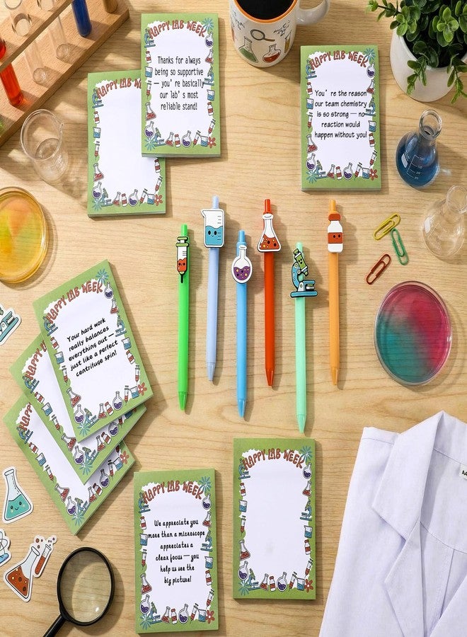 Resurhang 36 Sets Lab Week 2026 Gifts Bulk Laboratory Appreciation Gift for Lab Tech Sticky Notes with Funny Ballpoint Pens Thank You Gift Party Favor for Medical Laboratory Professional Office Staff - Image 4