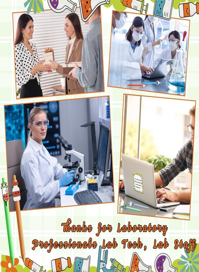 Resurhang 36 Sets Lab Week 2026 Gifts Bulk Laboratory Appreciation Gift for Lab Tech Sticky Notes with Funny Ballpoint Pens Thank You Gift Party Favor for Medical Laboratory Professional Office Staff - Image 5