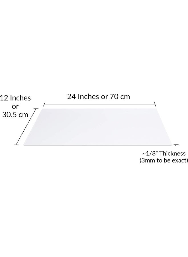 BPA لوح أكريليك BPA بسماكة 3 مم 12"x24" - Image 2