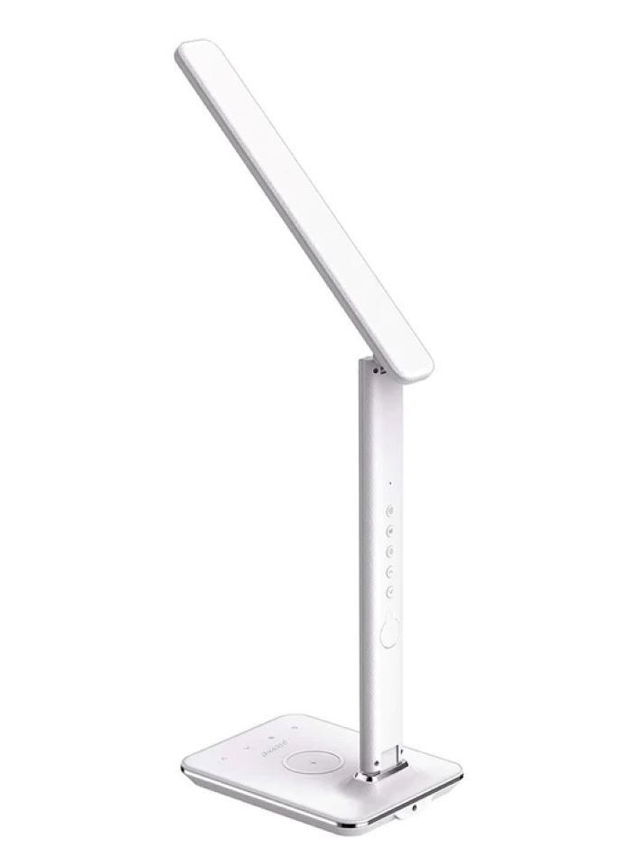 لايت مصباح طاولة قابل للطي مع شاحن لاسلكي LED ضوء الليل المنبه الرقمي U13Q - Image 3