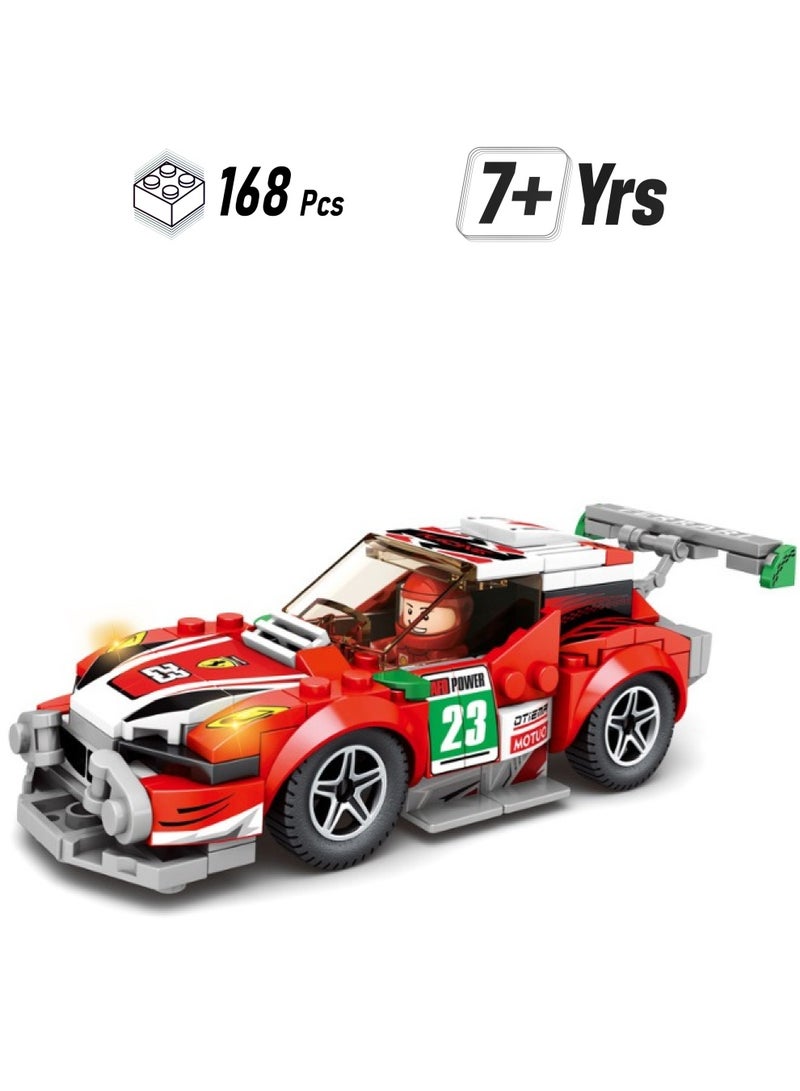 Racing 168 Pieces Racing Car Model Puzzle Building Set - Image 1