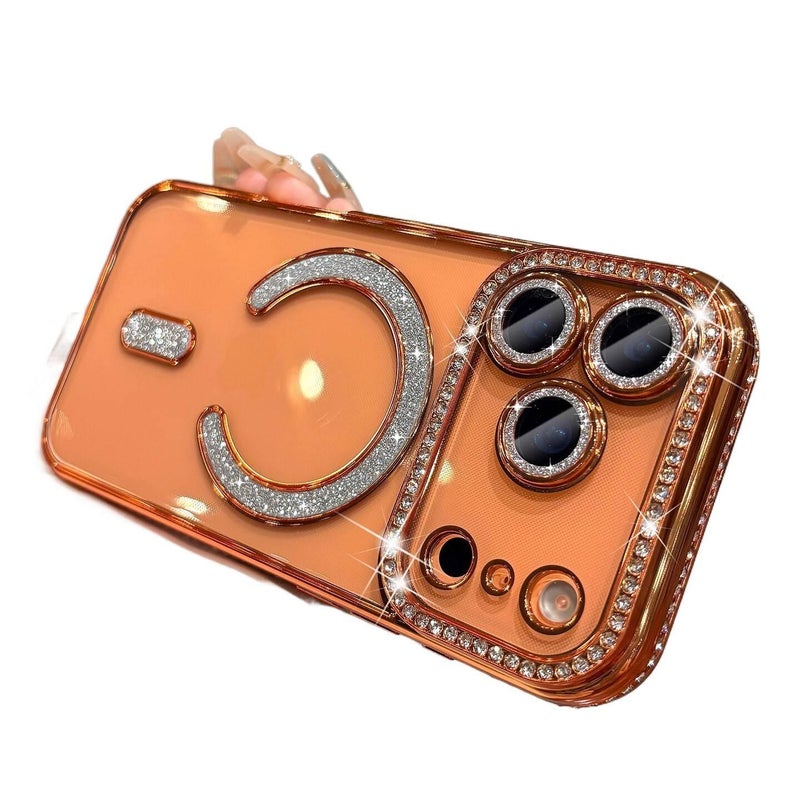 MagSafe iPhone 15 Plus Drop Protection TPU Case , Cover for iPhone 15 15 Plus 15 Pro 15 Pro Max , , Gold , for Family Use - Image 3