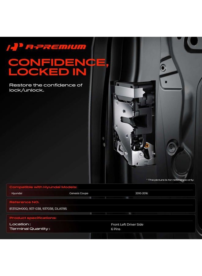 A-Premium Door Lock Latch Actuator Compatible with Hyundai Vehicles - Genesis Coupe 2010-2016 - Front Left Driver Side - Image 2