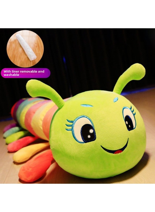 Doll Caterpillar Plush Toy Creative Long Sleeping Pillow Large Doll Birthday Gift-Color:Caterpillar [independent Liner Spirit Pet Model]-Height:110cm 【1.35kg】 - Image 1