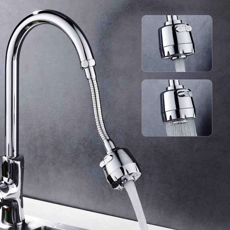 MIORAH Kitchen Tap Extender – 360° Rotating Faucet Extension for Kitchen Sink & Basin | Adjustable Water Flow & Easy Install - Image 1