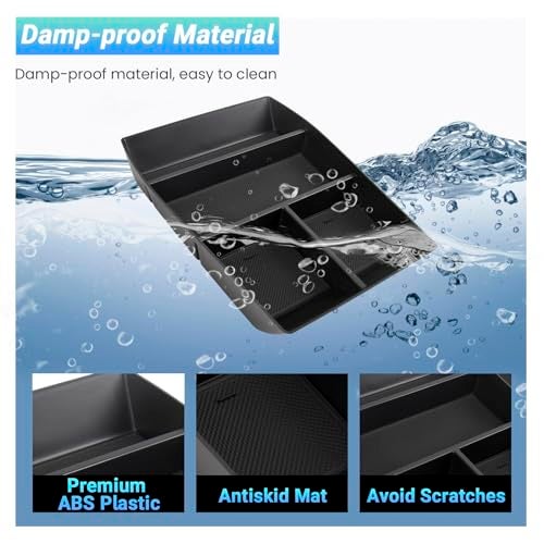 Sinminou Lower Center Console Organizer Tray Compatible with 2024 2025 2026 Chevy Traverse Interior Accessories, Armrest Bottom Tray Storage Box for Cell Phone and Vehicle Key - Image 5