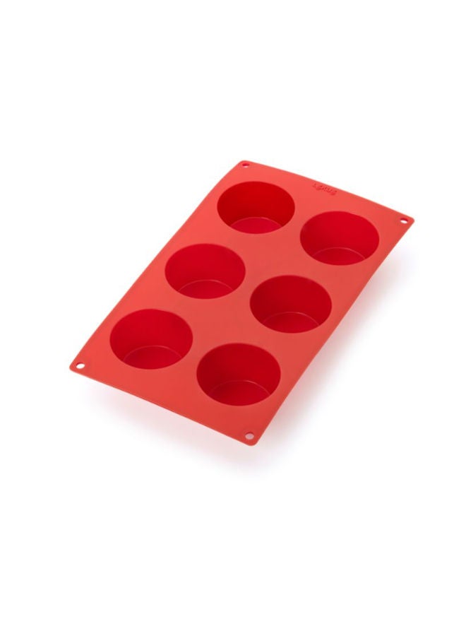 Lekue Muffins Mould, 6 Cav. -Red - Image 1