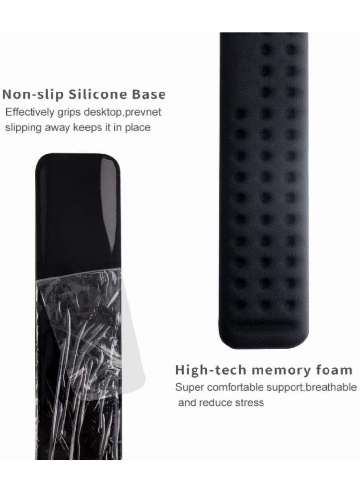CLOUDFOUR Memory Foam Keyboard & Mouse Wrist Rest Pad, Ergonomic Keyboard Wrist Rest, Wrist Support Pad, Keyboard Support, Pain Relief Easy Typing for Desktop Computer, Home, Office & Laptop (Black.) - Image 4