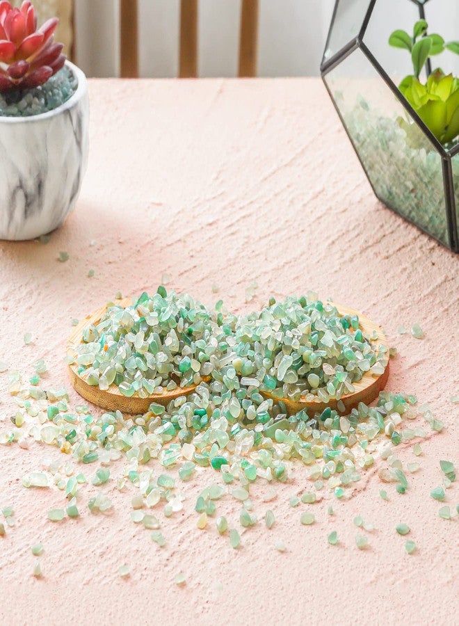 T4U Crystal Chips Stone Crushed Quartz Jade Pebbles 1LB - Fluorite Tumbled Gravel Small Decorative Pebbles Bulk, Mini Polished Rocks Sand Pieces for Crafts, Vases Filler, Plants, Aquarium Gravel Rocks - Image 2