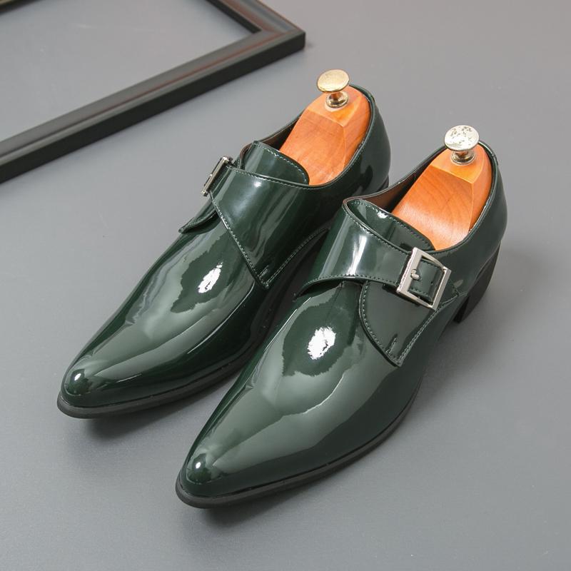 Leather Shoes Men'S Men'S Business Dress Casual Leather Shoes Korean Style British Office Groom Black Wedding Shoes - Image 2