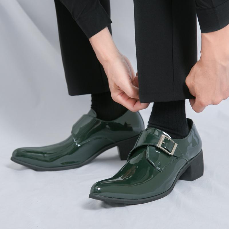 Leather Shoes Men'S Men'S Business Dress Casual Leather Shoes Korean Style British Office Groom Black Wedding Shoes - Image 5