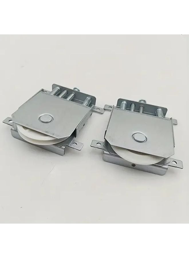 Concaved Wheel Heavy Duty Metal Cabinet Sliding Door Rollers Matte Finish Hardware Accessories - Image 2