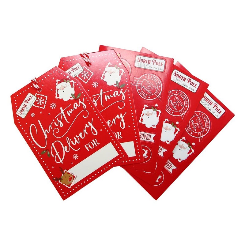 Eurowrap 10-Piece Kids Christmas Gift Tags & Sticker Sheet – Festive Holiday Tags for Presents, Christmas Party Favors, Seasonal Gifting, Holiday Celebration, and Gift Personalization - Image 2