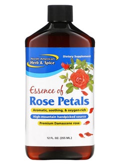 North American Herb & Spice Essence of Rose Petals 12 fl oz (355 ml) 