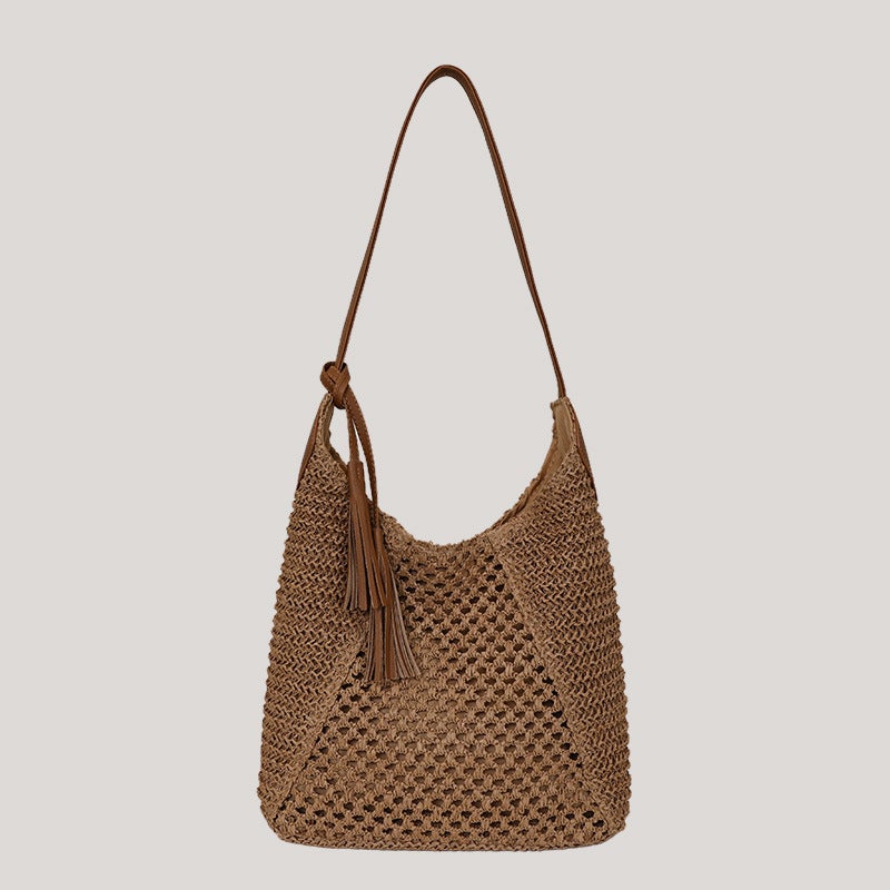 Fashion Hollow Woven Straw Tote Bag - Image 5