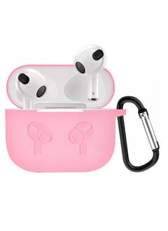 MIGOFAST AirPods 4 Case Silicone Compatible with AirPods 4th Generation Case (2024) Drop Protection Cover with Keychain Baby Pink 