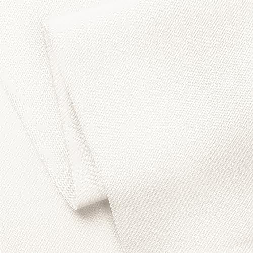Craftido-19 Options-100% Cotton Fabric by The Yard in Solid Color 44”Wide by 3yd (9 ft) -Medium Weight 5.2 oz-Soft Cotton for Quilting, Sewing, Crafts, Binding, Backing and Lining - Ivory White - Image 3