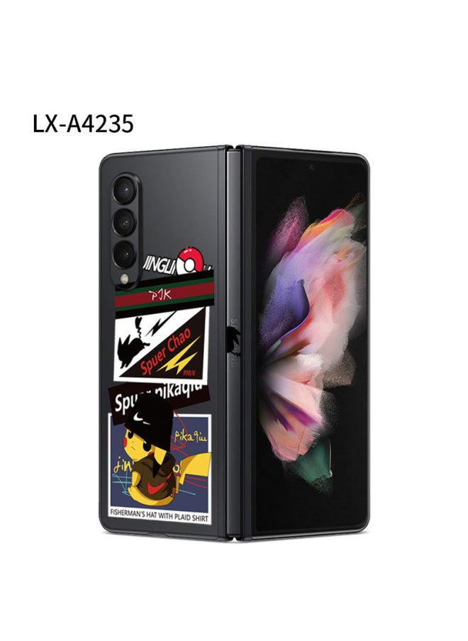 Generic For Samsung Fold3/4 All-inclusive Transparent Sticker Back Sticker W22 Sticker Personalized Color Sticker Folding Screen Fold2 Transparent-Color:LX-A4235-Dimensions:For Samsung Fold2 (color Through 3m)  - Image 1
