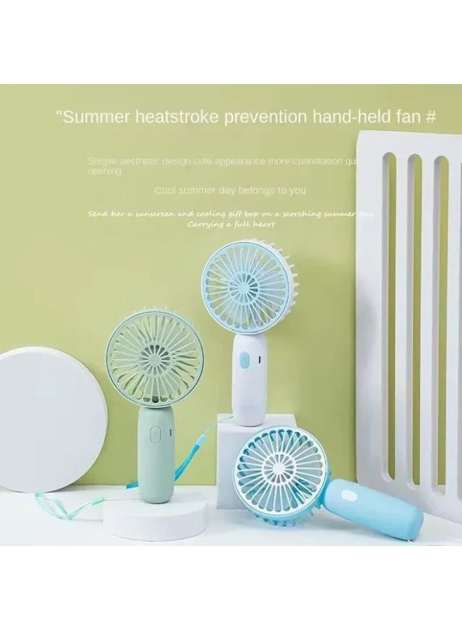 Mini Portable Hand Fan - Powerful Brushless Motor Small Fan, 3-Speeds, USB Rechargeable Fan with Base for Travel, Office, Kitchen, Face Makeup and Outdoor Use - Image 3