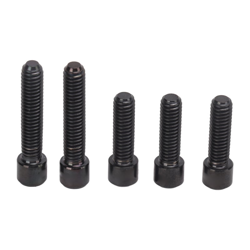 RISK Derailleur Screws: Black Titanium Alloy, Corrosion Resistant, Light Weight - High Reliability Bike Screws for Mountain Bike Repair and DIY Maintenance - Image 1