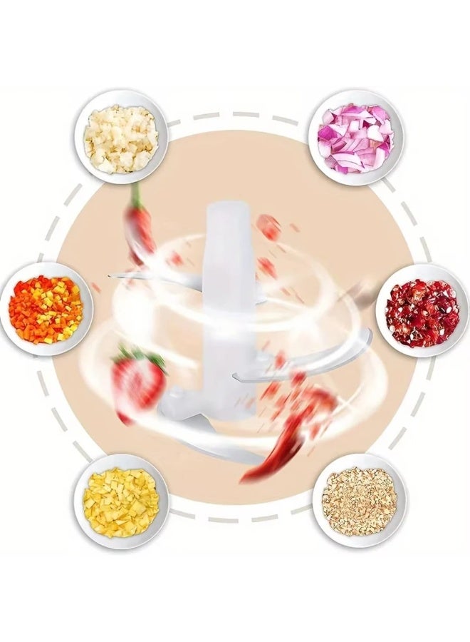 مفرمة لحوم وخضراوات يدوية متعددة الوظائف للاستخدام المنزلي، خلاط أوتوماتيكي لطهي وحشو اللحوم المفرومة بأحجام صغيرة - أحمر - Image 3