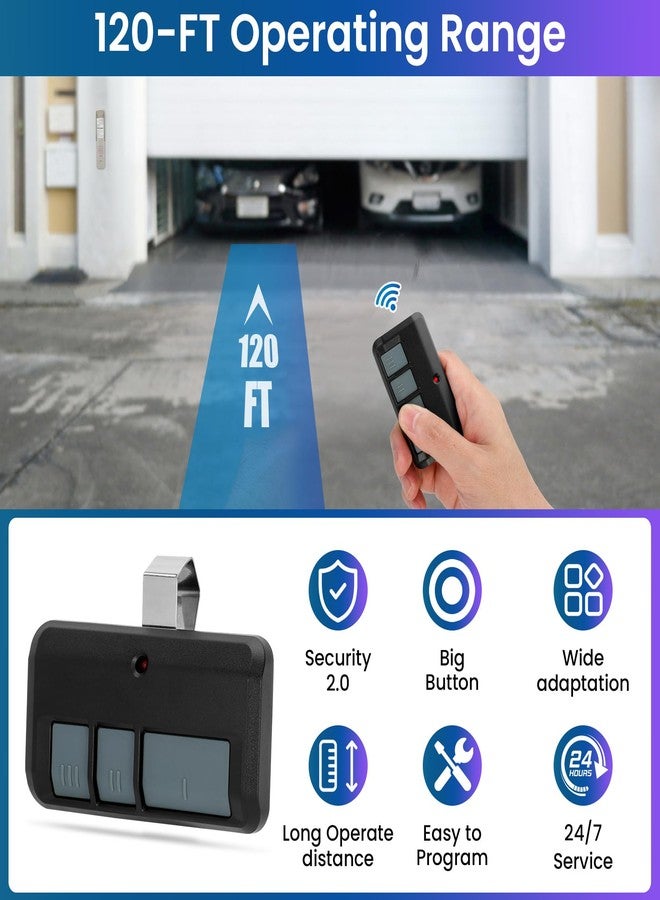 Pevxou 877max 893max for liftmaster Garage Door Opener Keypad Remote, 2 Garage Door Opener Remote 893lm 373lm 371lm, 1 Garage Door Keypad 877max G940EV-P2 CMXZDCG440 - Image 3